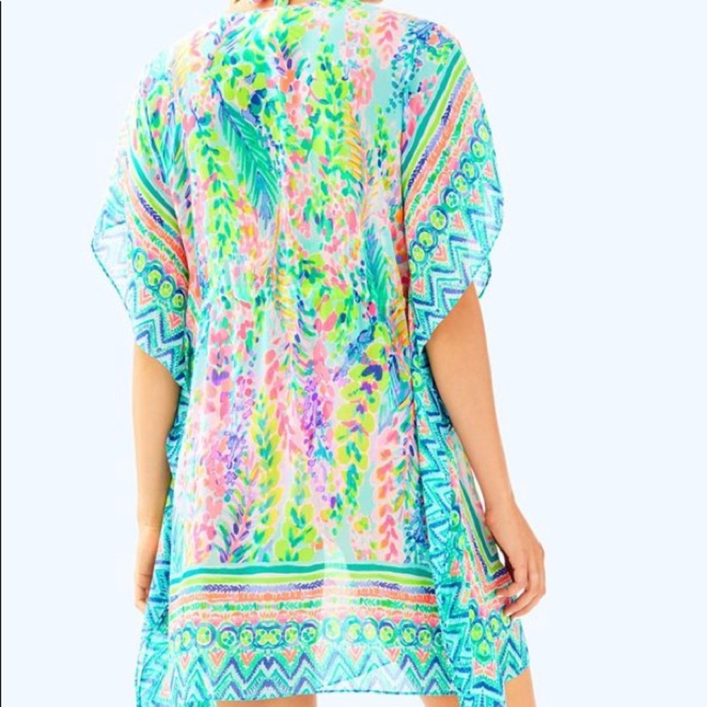 NWT Catch The Wave Gardenia Caftan/Coverup SM - Picture 2 of 11